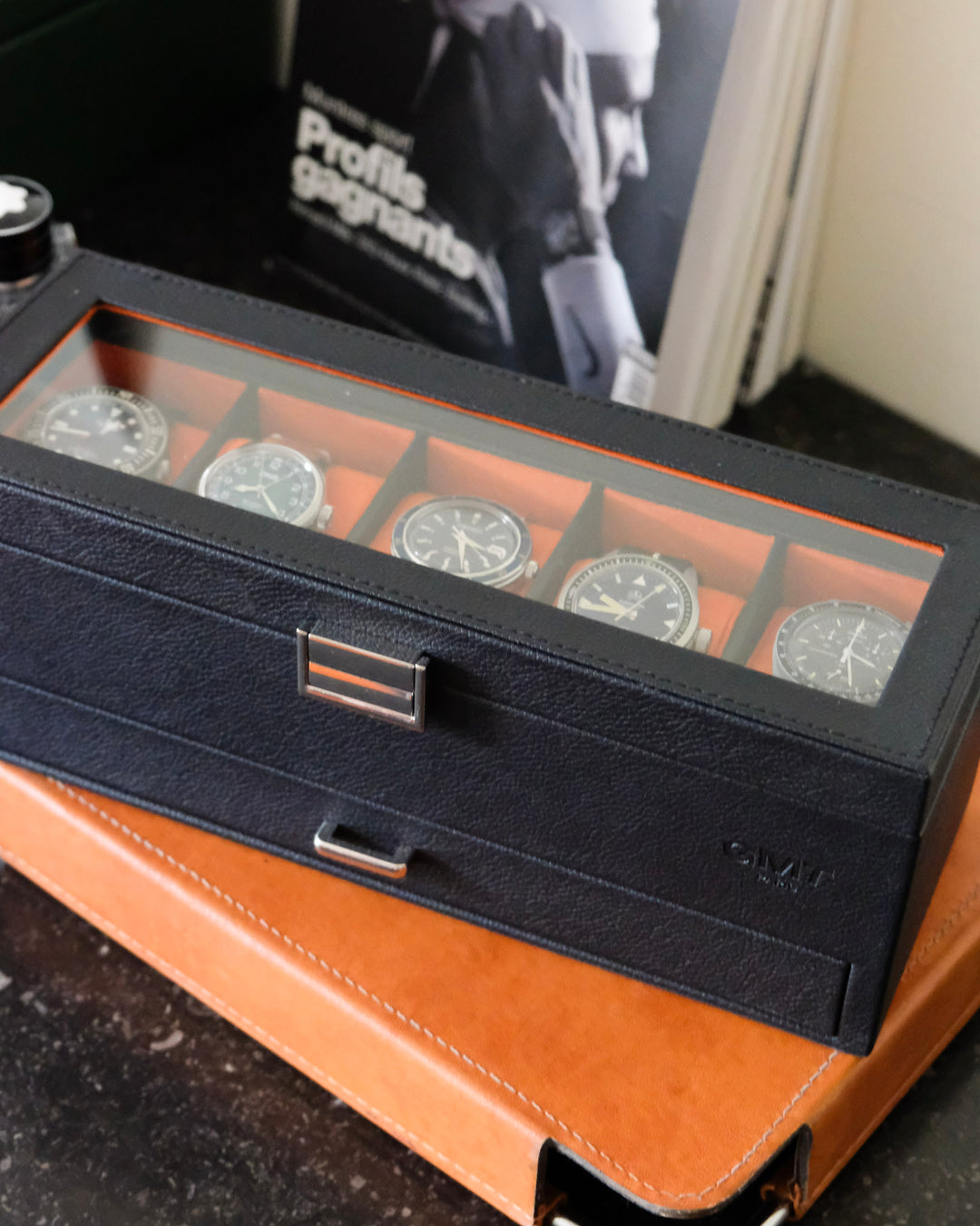 Jean Uhrenbox 5 Fächer + Schublade