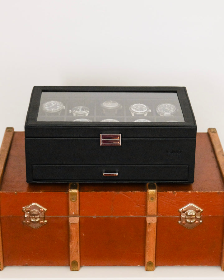 Jean Uhrenbox 10 Fächer + Schublade