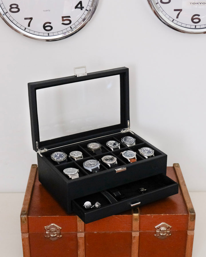 Jean Uhrenbox 10 Fächer + Schublade