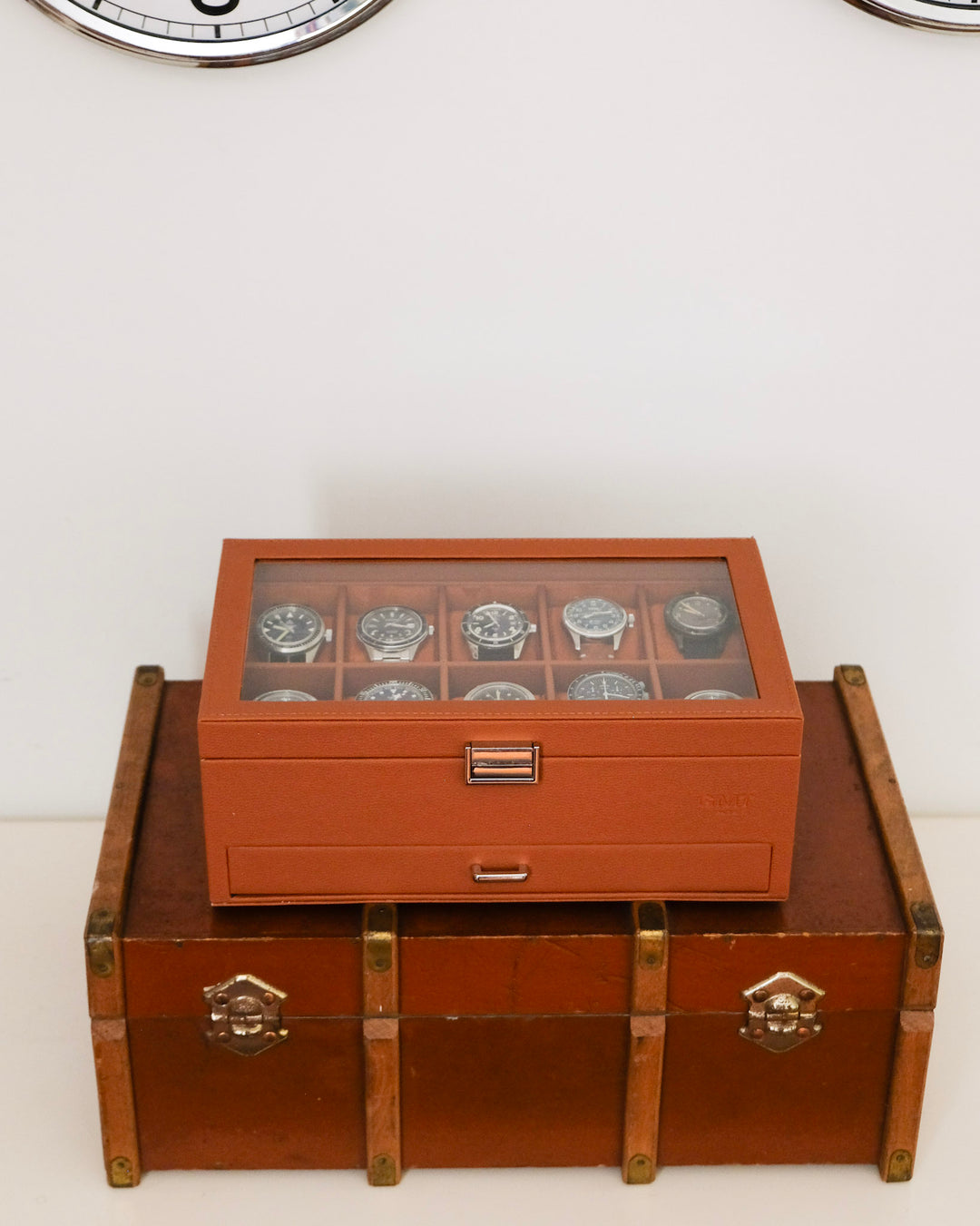 Jean Uhrenbox 10 Fächer + Schublade