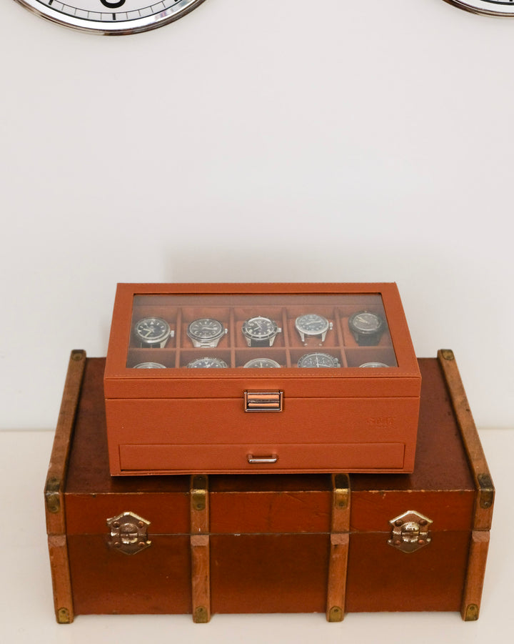 Jean Uhrenbox 10 Fächer + Schublade