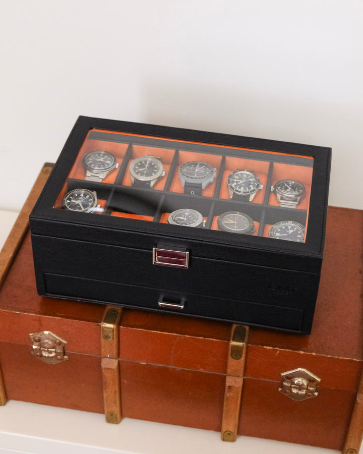 Jean Uhrenbox 10 Fächer + Schublade