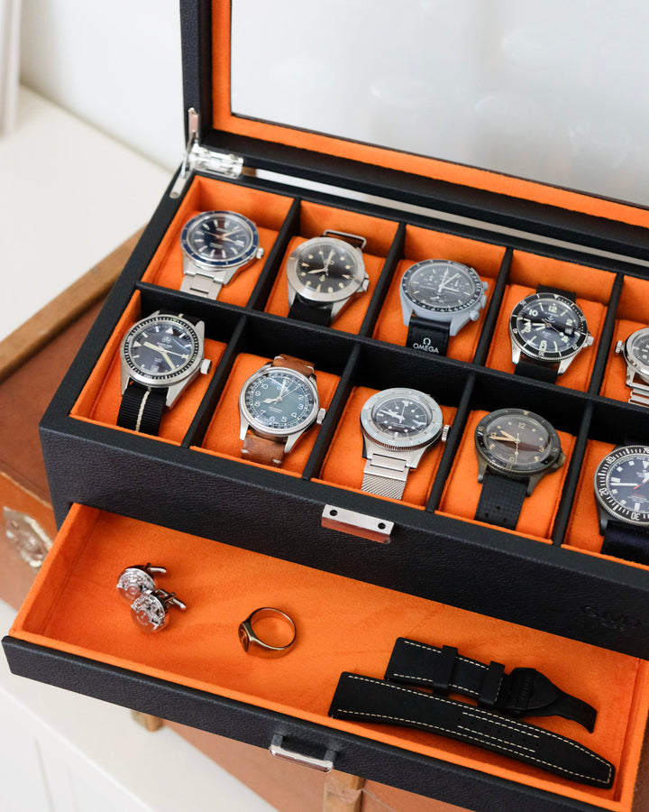 Jean Uhrenbox 10 Fächer + Schublade