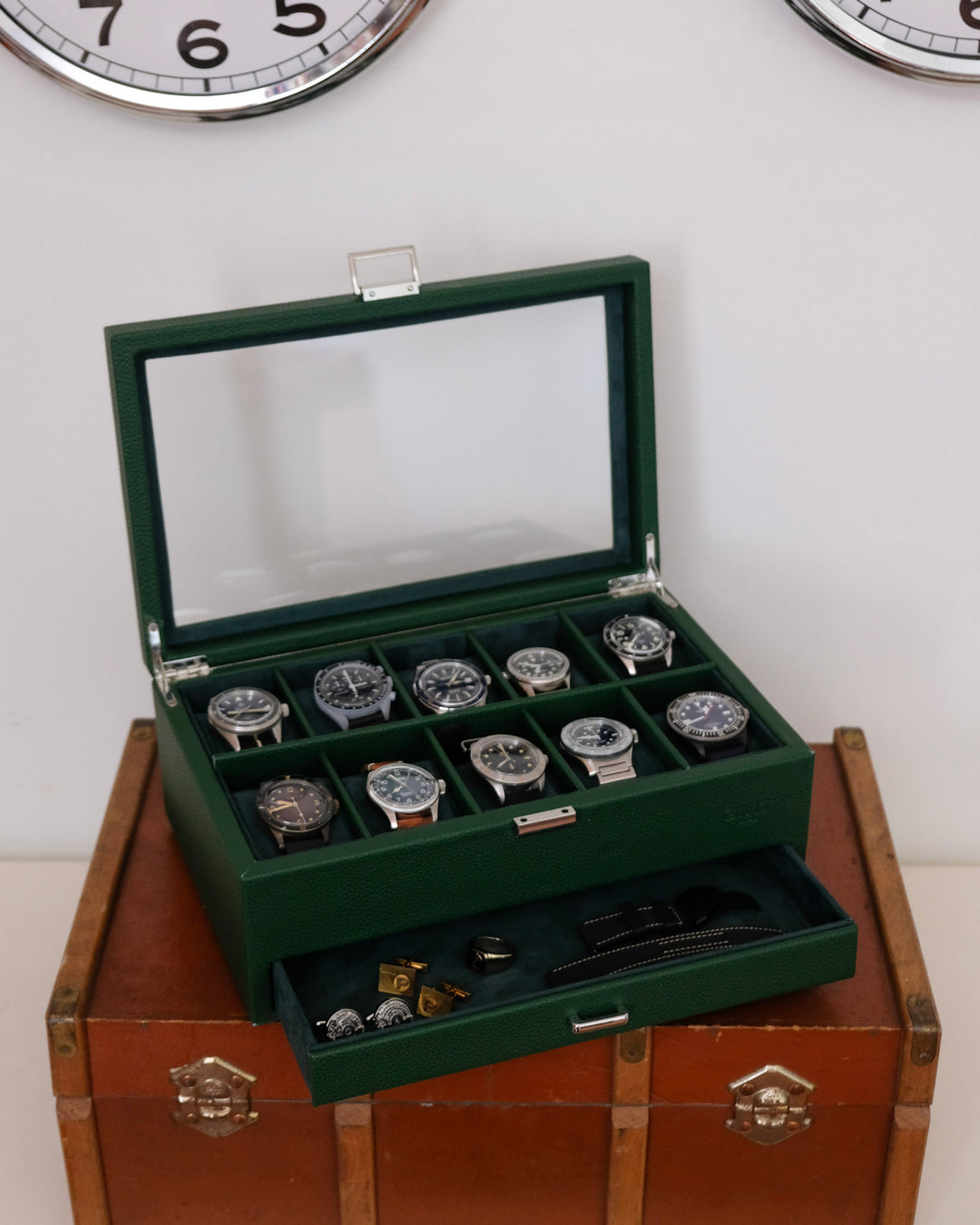 Jean Uhrenbox 10 Fächer + Schublade