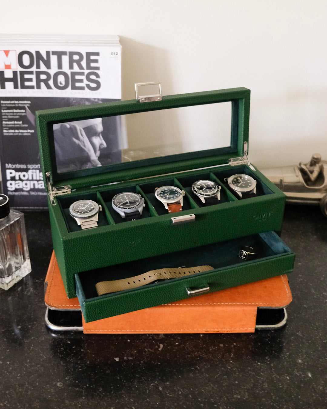 Jean Uhrenbox 5 Fächer + Schublade