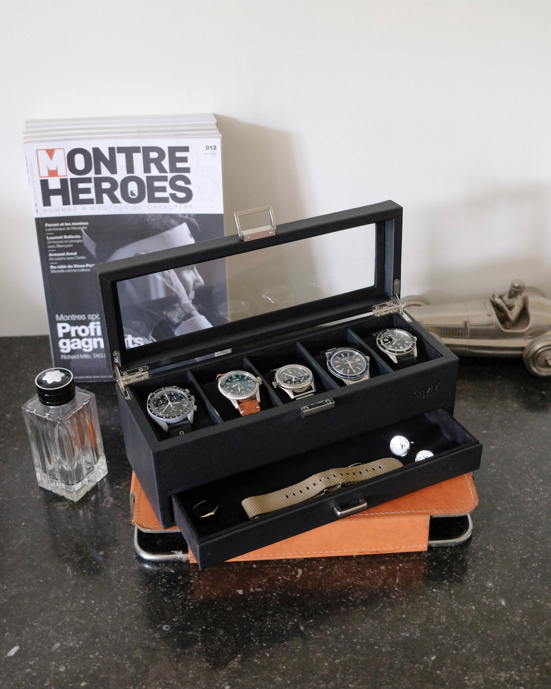Jean Uhrenbox 5 Fächer + Schublade