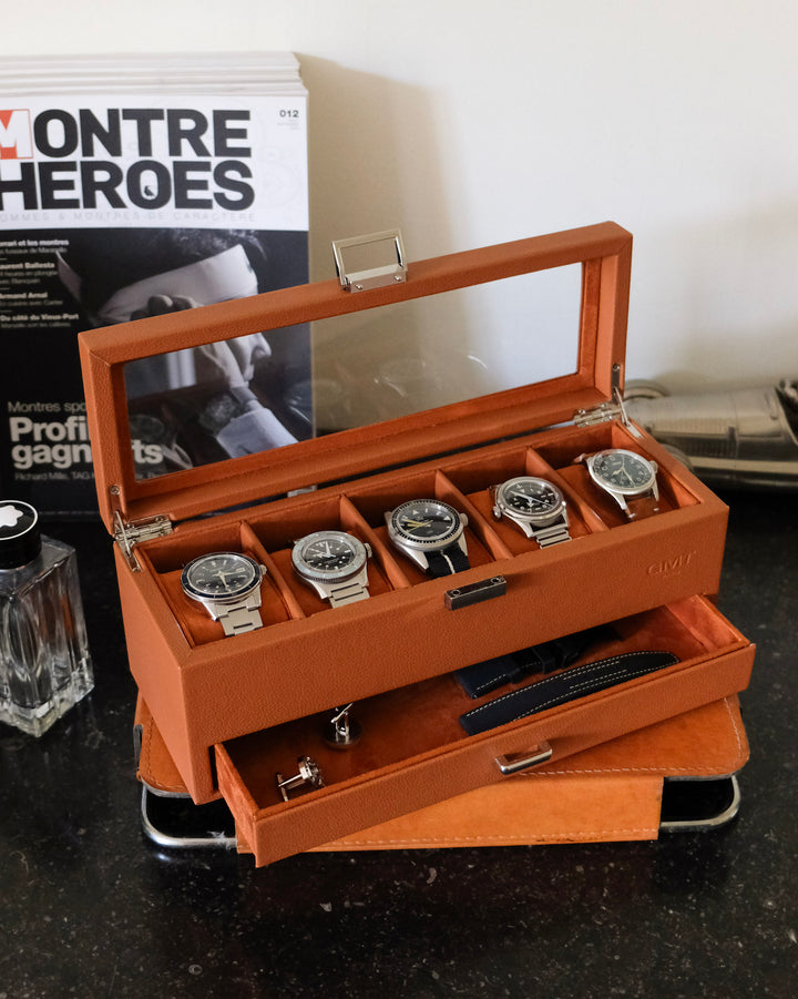 Jean Uhrenbox 5 Fächer + Schublade
