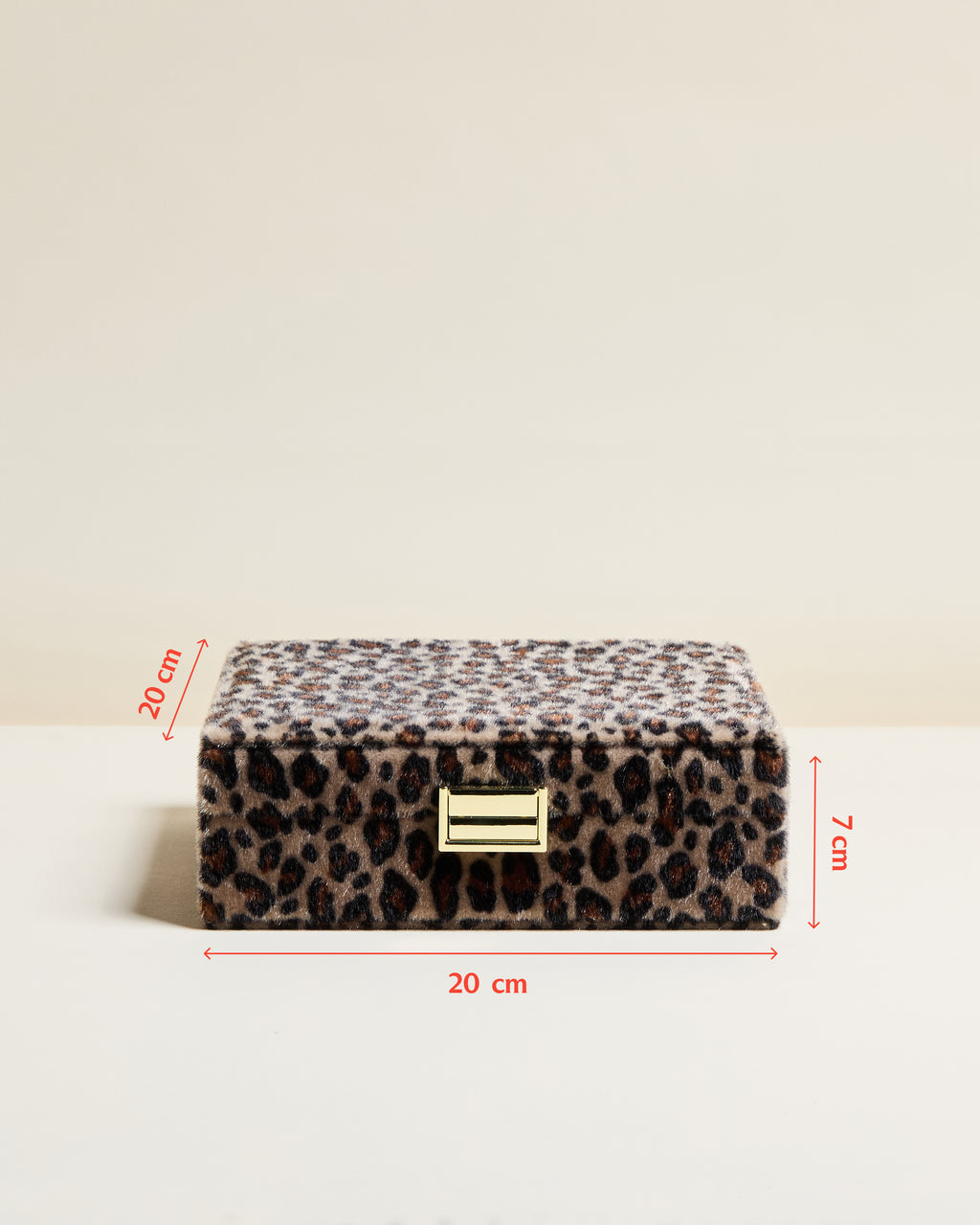 Schmuckbox Anne aus Leoparden-Samt