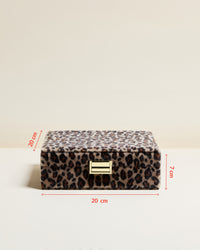 Schmuckbox Anne aus Leoparden-Samt