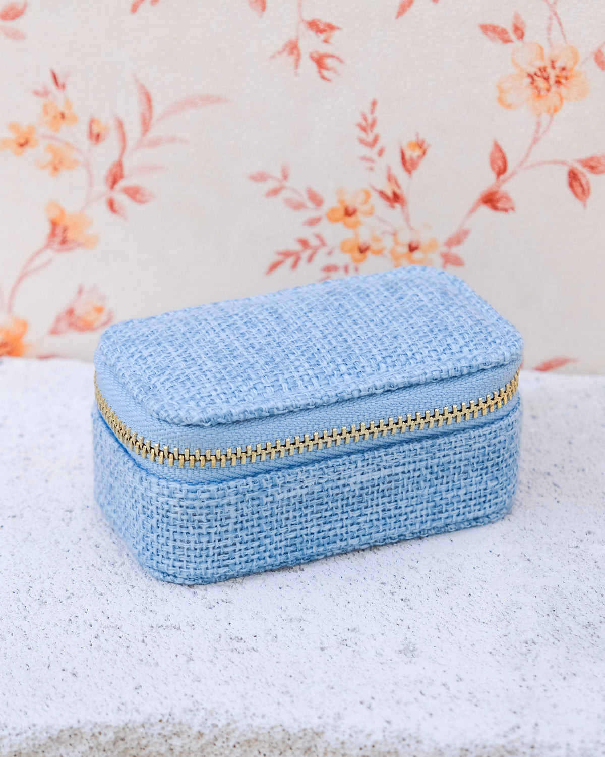 Mini-Reise-Schmuckschatulle Marie aus Leinen – Outlet