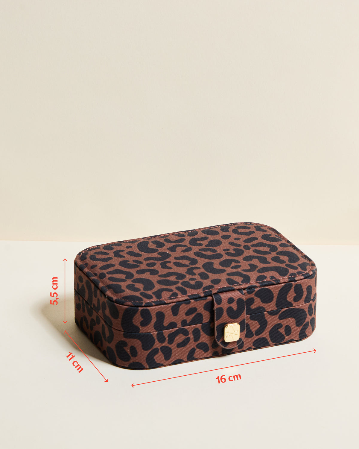 Reiseschmuckschatulle Brigitte Leopard