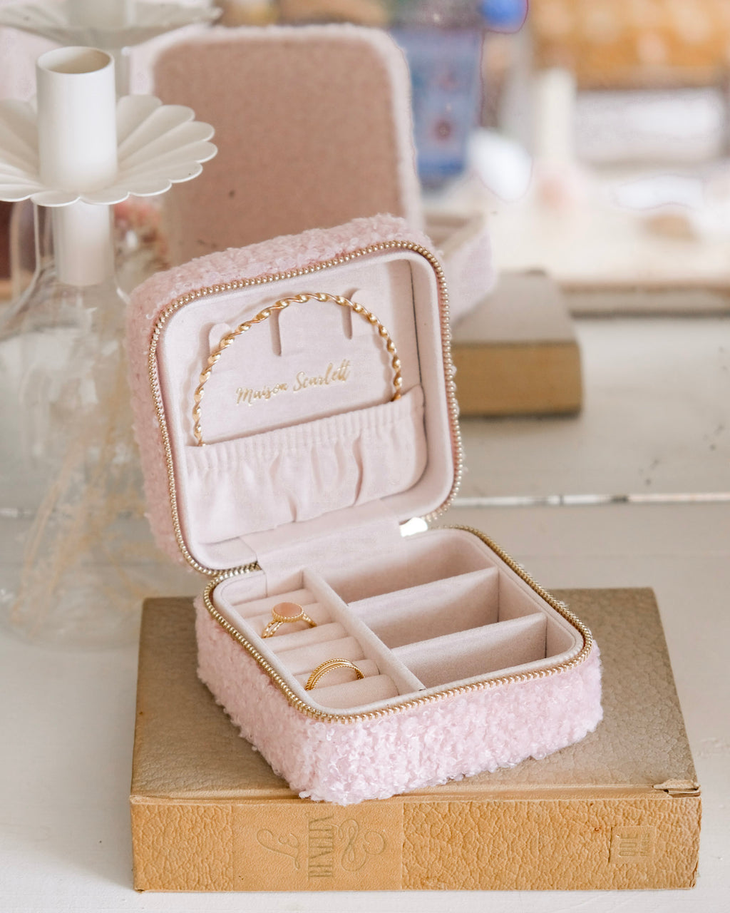 Reiseschmuckbox Corinne aus Teddyfell – Outlet