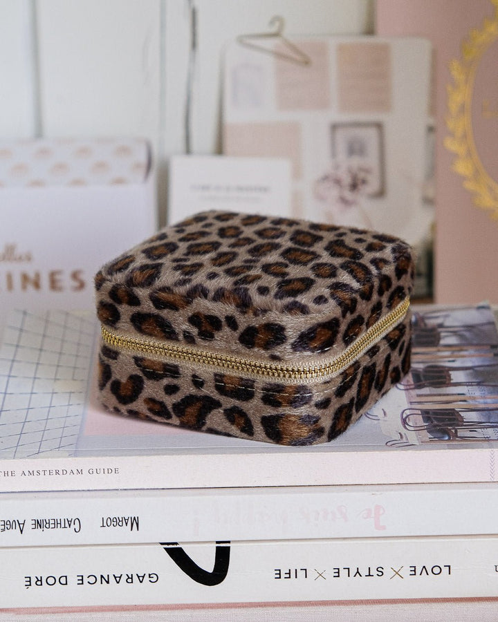 Corinne Leopard Reise-Schmuckkästchen