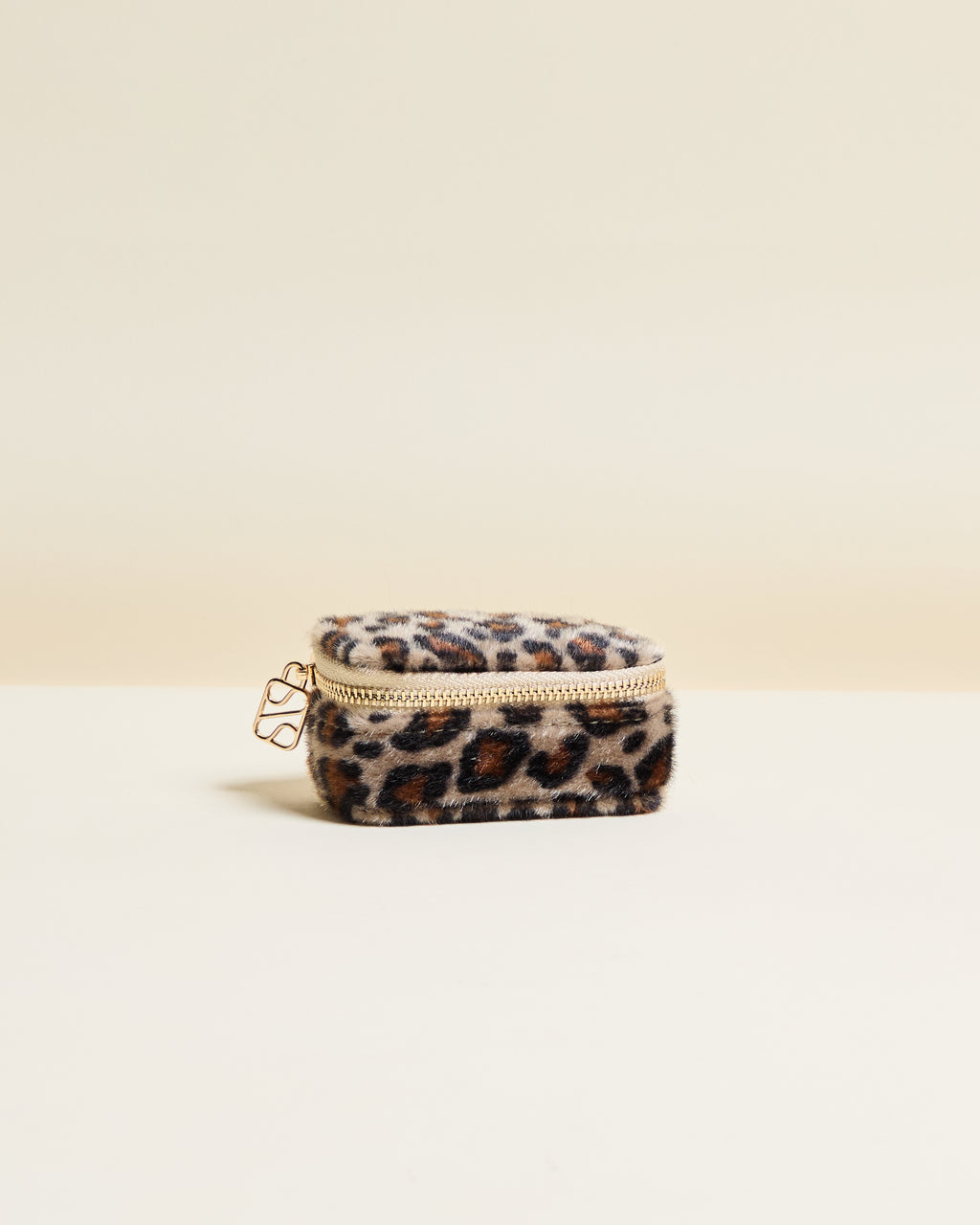 Mini-Reise-Schmuckschatulle Marie aus Leoparden-Samt