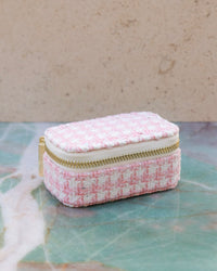 Mini-Reiseschmuckbox Marie im Hahnentritt-Design – Outlet