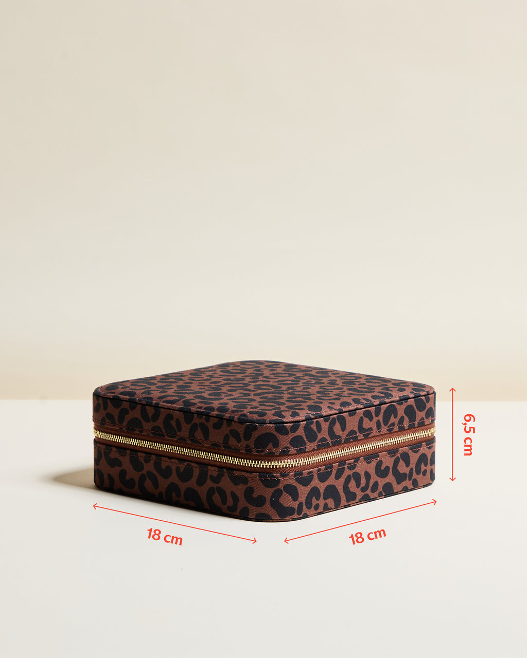 Brillenbox Joséphine mit Leopardenmuster
