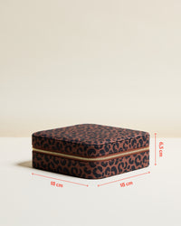 Brillenbox Joséphine mit Leopardenmuster