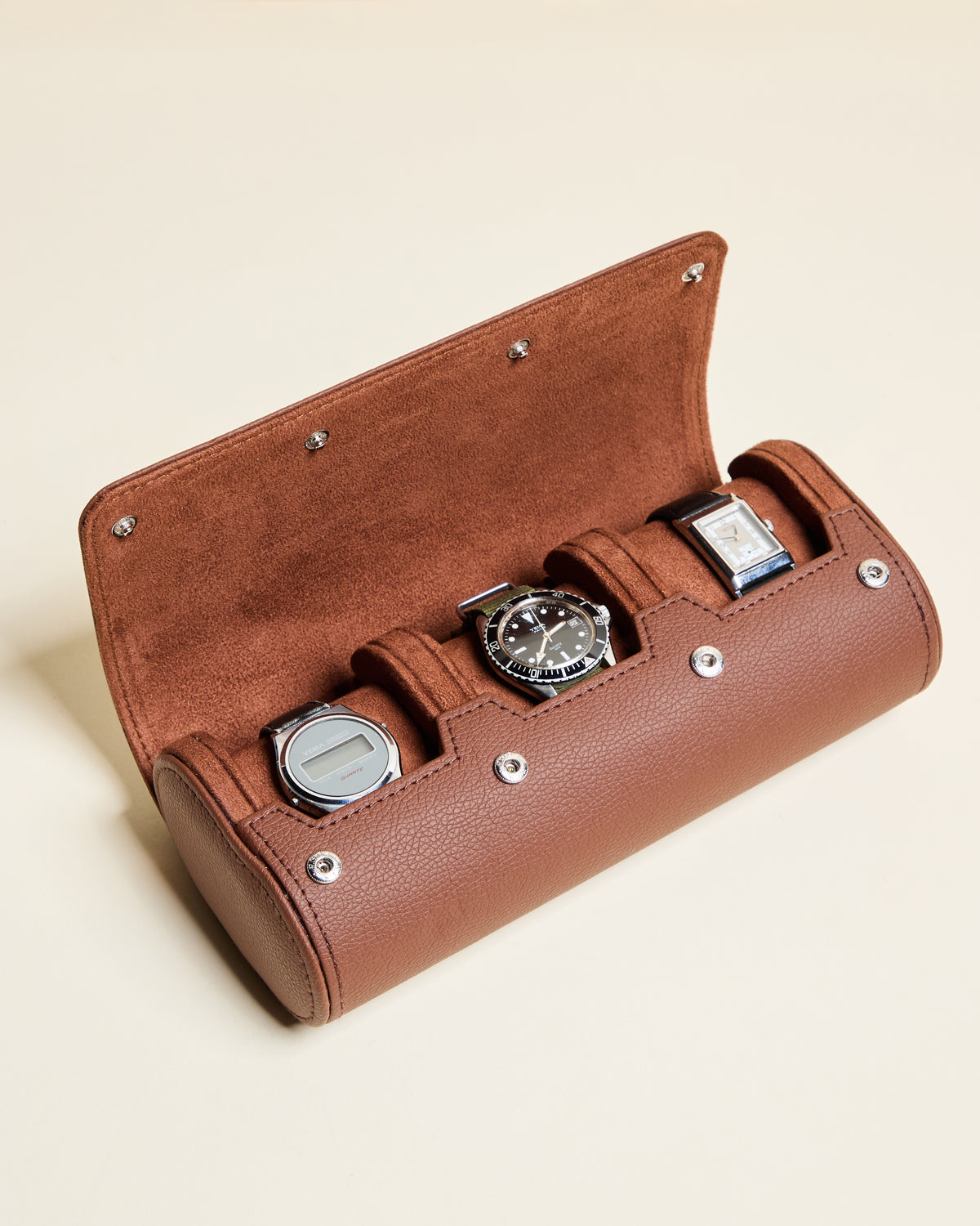 Reise-Uhrenbox James für 3 Uhren