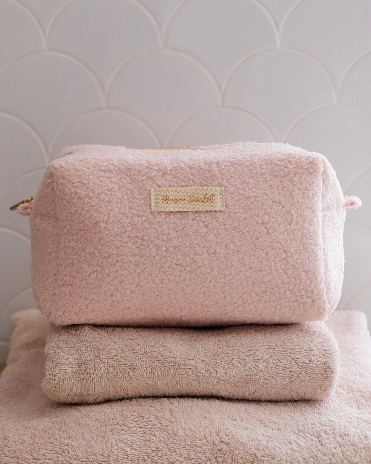 Kulturtasche Charlotte aus Teddyfell – Outlet
