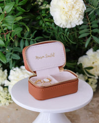 Marie Mini-Reise-Schmuckschatulle aus PU-Leder