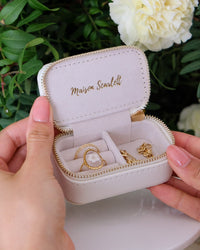 Marie Mini-Reise-Schmuckschatulle aus PU-Leder