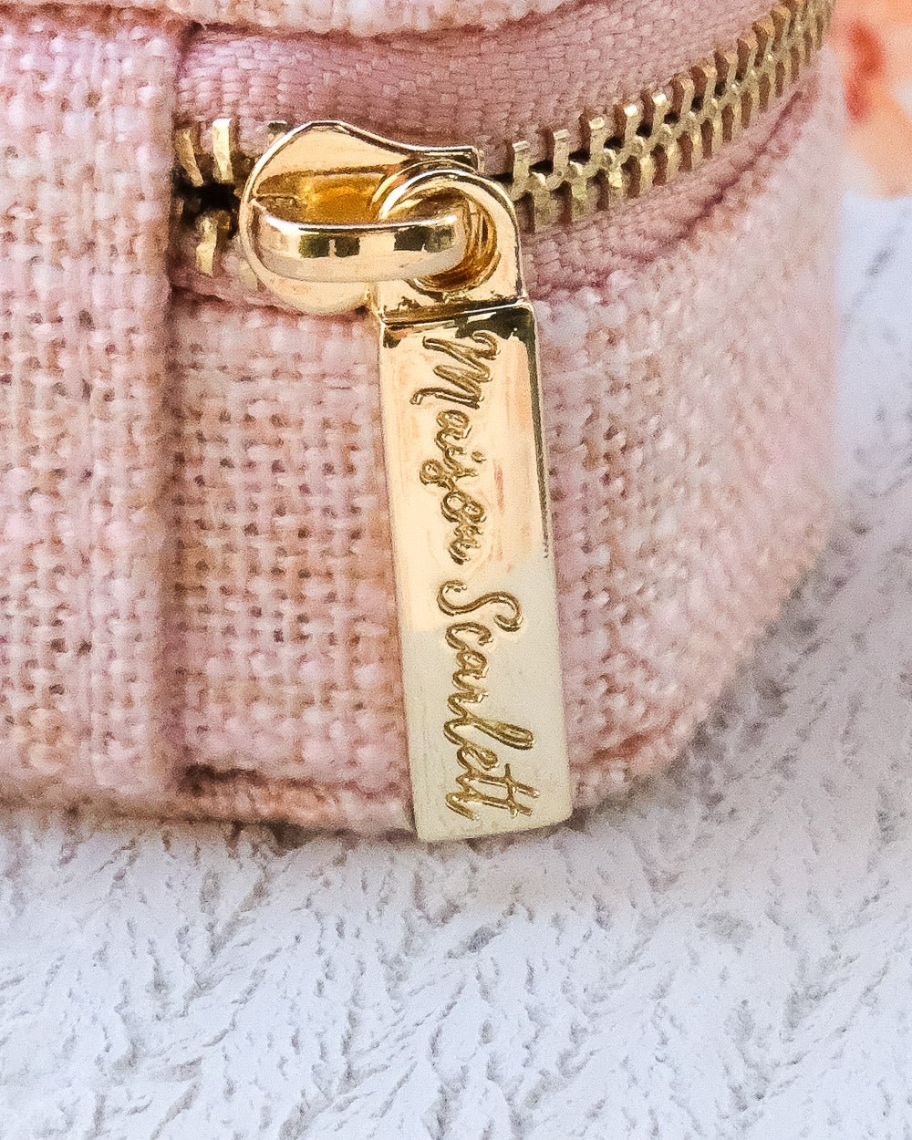Marie Mini-Reiseschmuckkästchen aus Leinen
