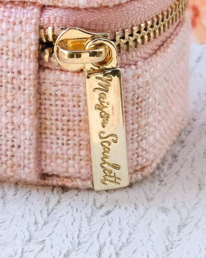 Marie Mini-Reiseschmuckkästchen aus Leinen