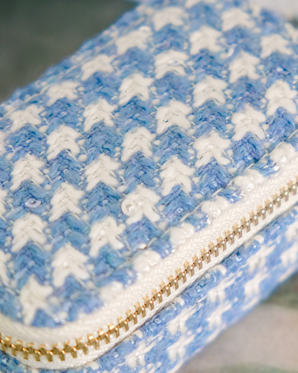Mini-Reiseschmuckbox Marie im Hahnentritt-Design – Outlet