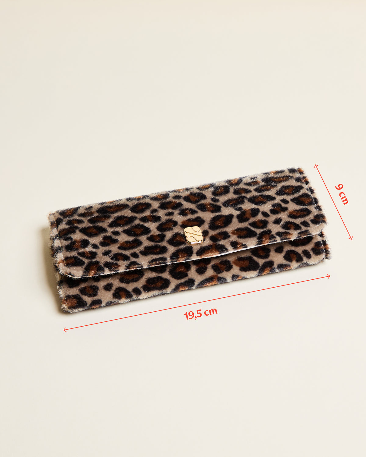 Schmucktasche Catherine aus Leopardenvelours