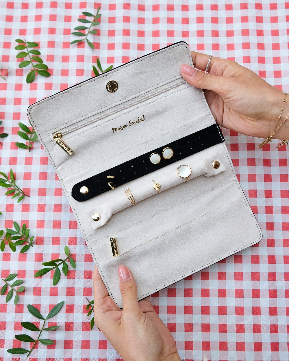 Schmucktasche Catherine aus Samt - Outlet