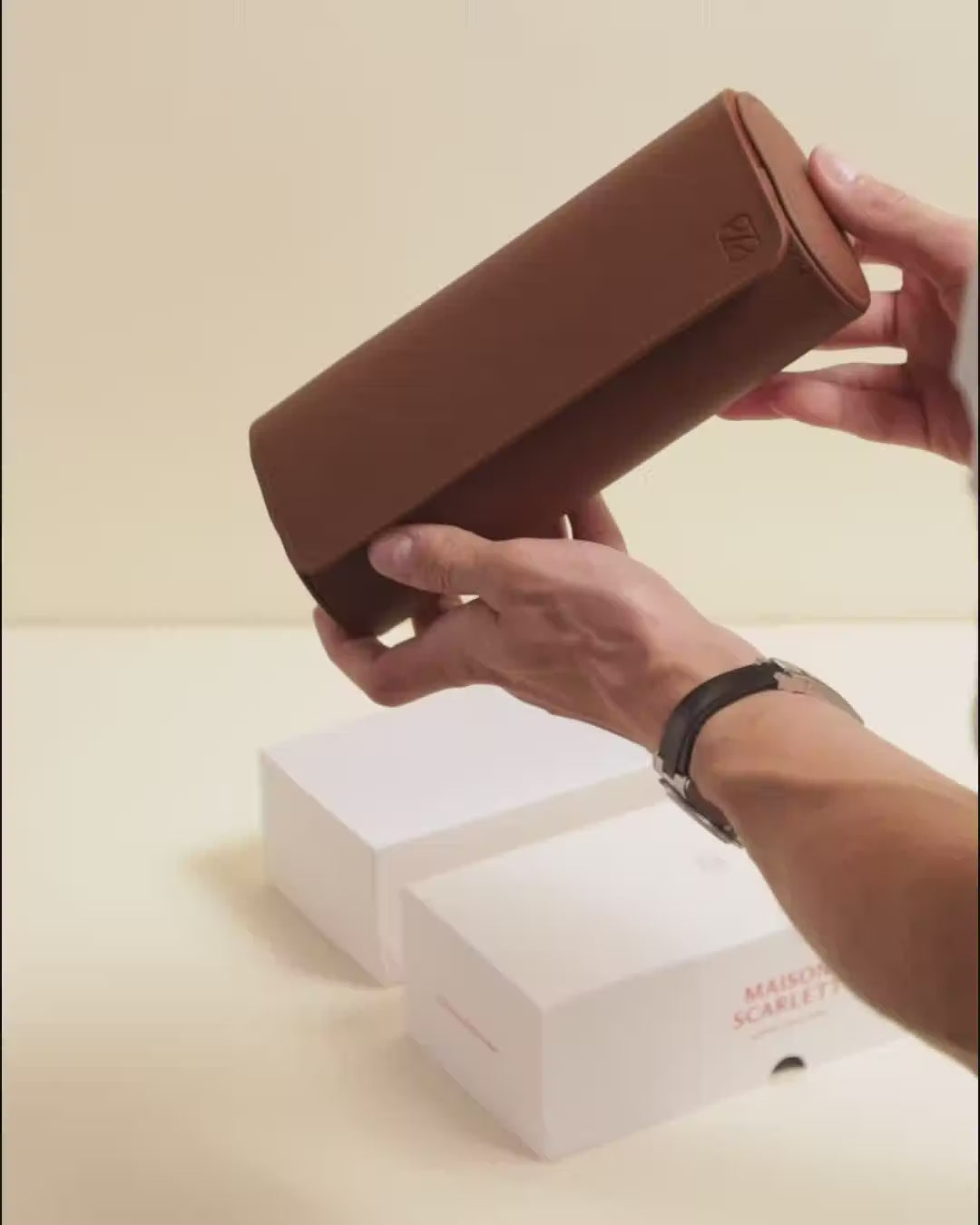 Reise-Uhrenbox James für 3 Uhren