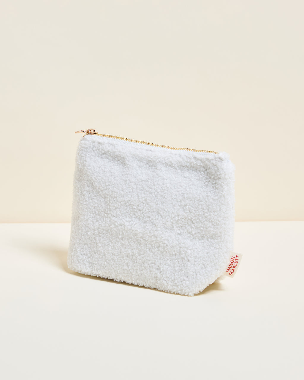 Kosmetiktasche Adélaïde aus Bouclé-Stoff