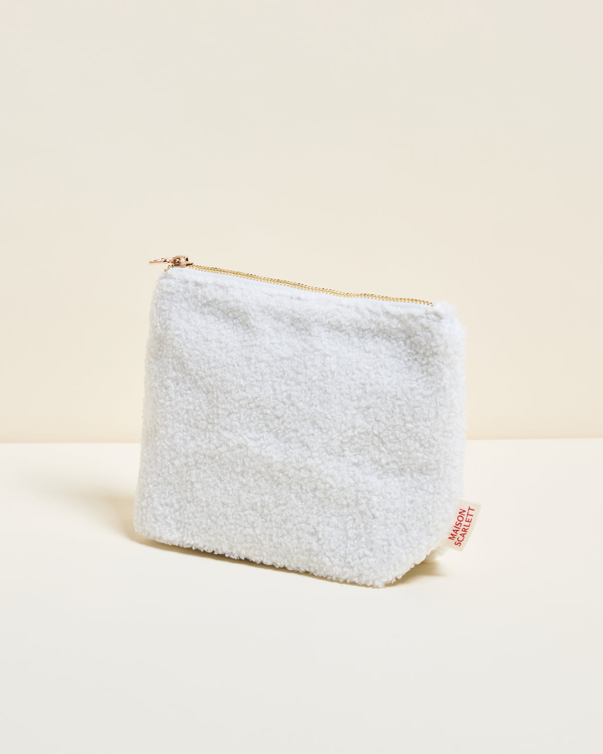 Kosmetiktasche Adélaïde aus Bouclé-Stoff