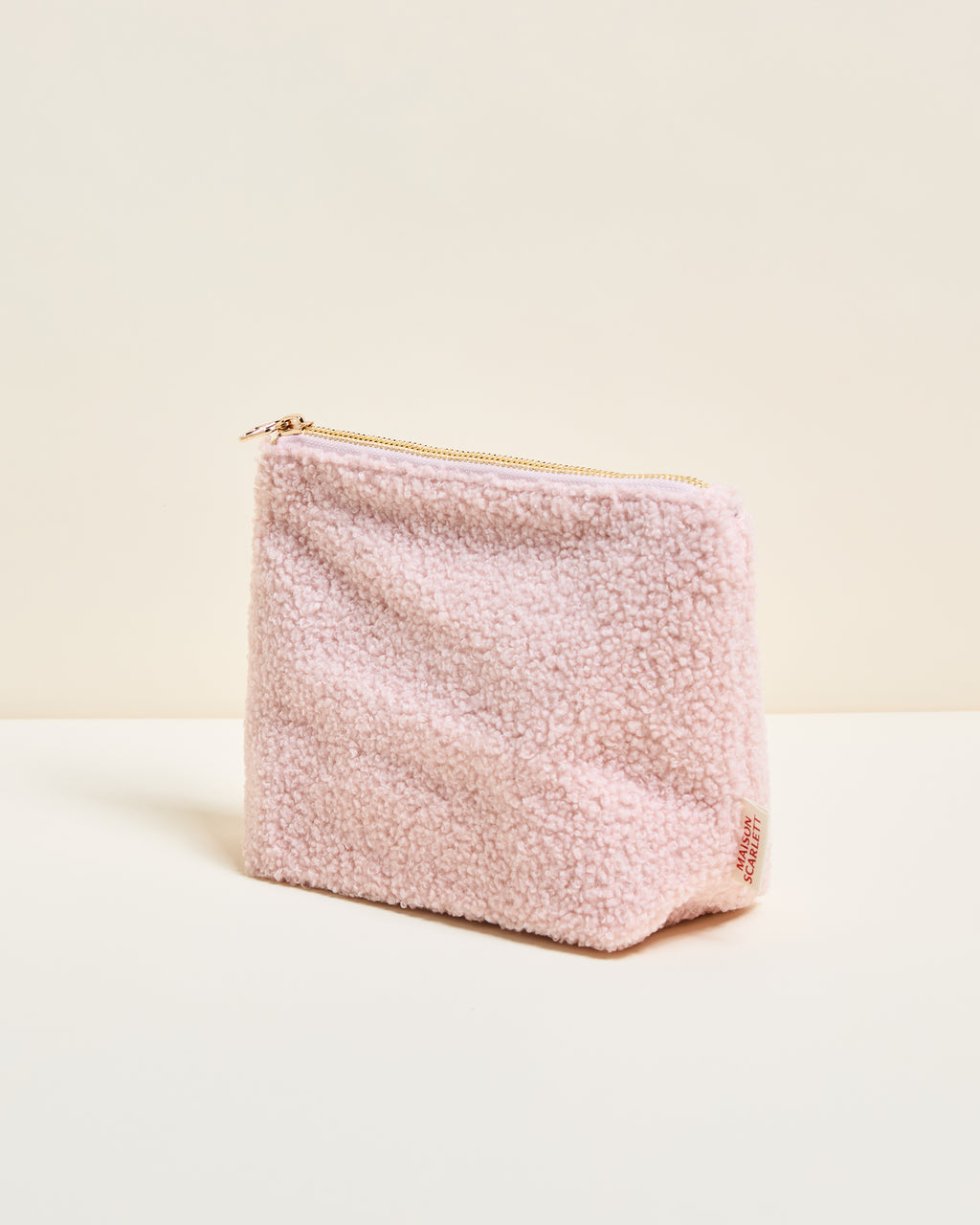 Kosmetiktasche Adélaïde aus Bouclé-Stoff