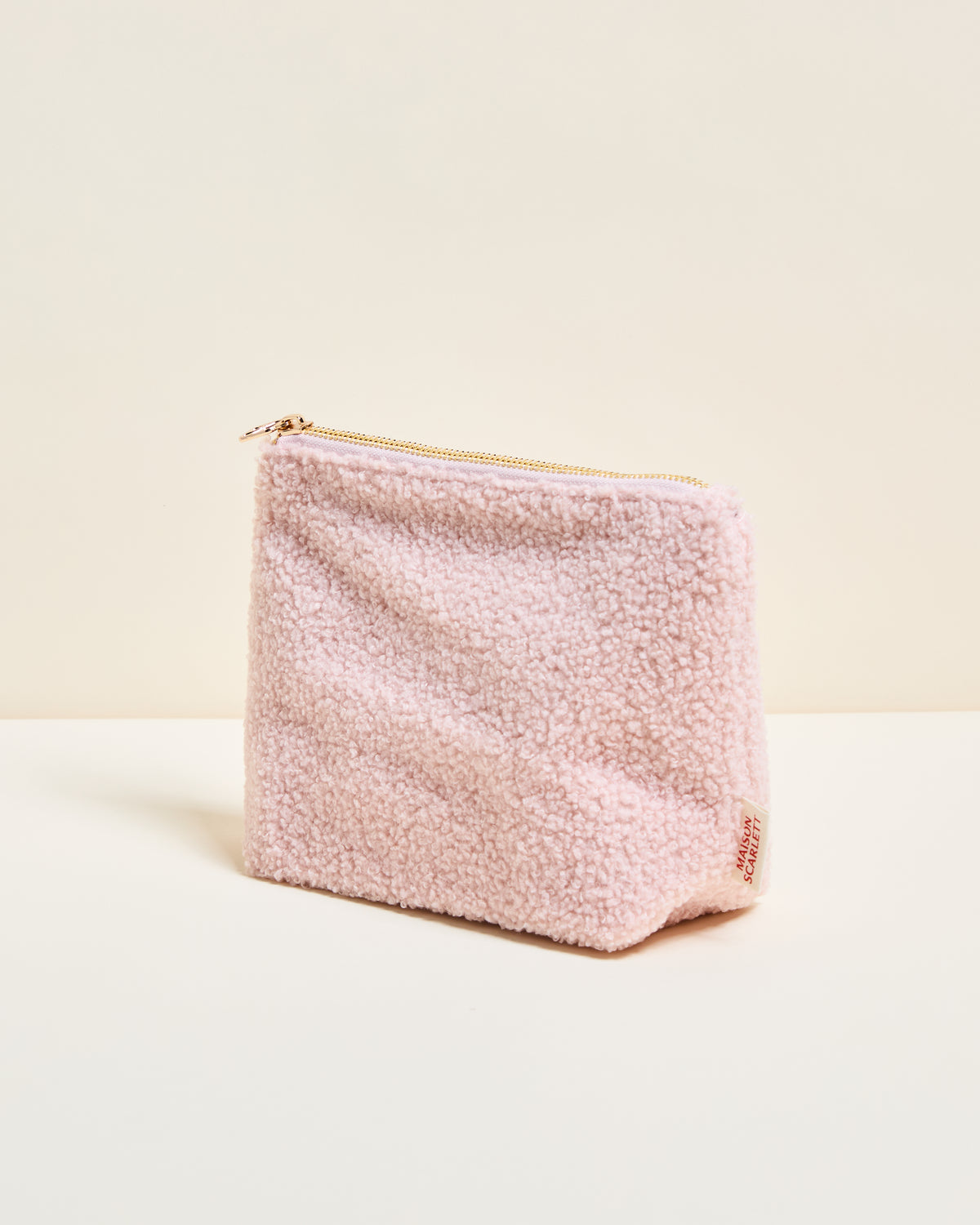 Kosmetiktasche Adélaïde aus Bouclé-Stoff