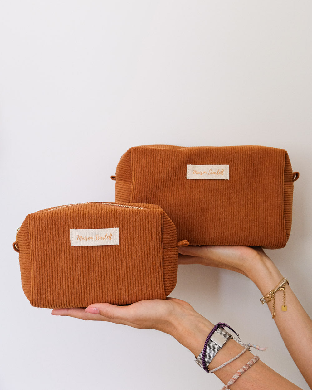 Kulturtasche Charlotte aus Cord - Outlet
