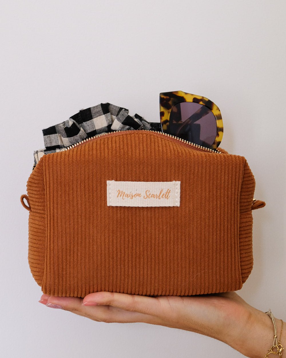 Kulturtasche Charlotte aus Cord - Outlet