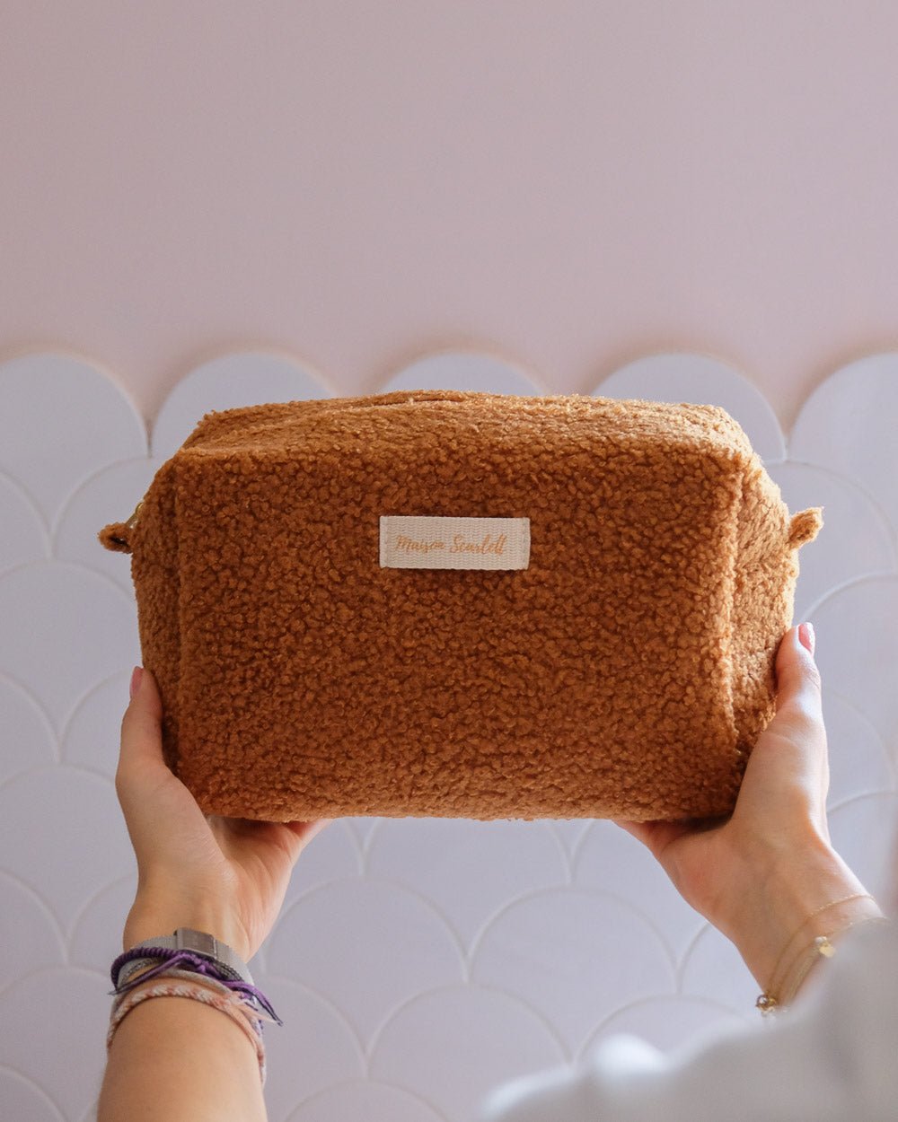 Kulturtasche Charlotte aus Teddyfell – Outlet