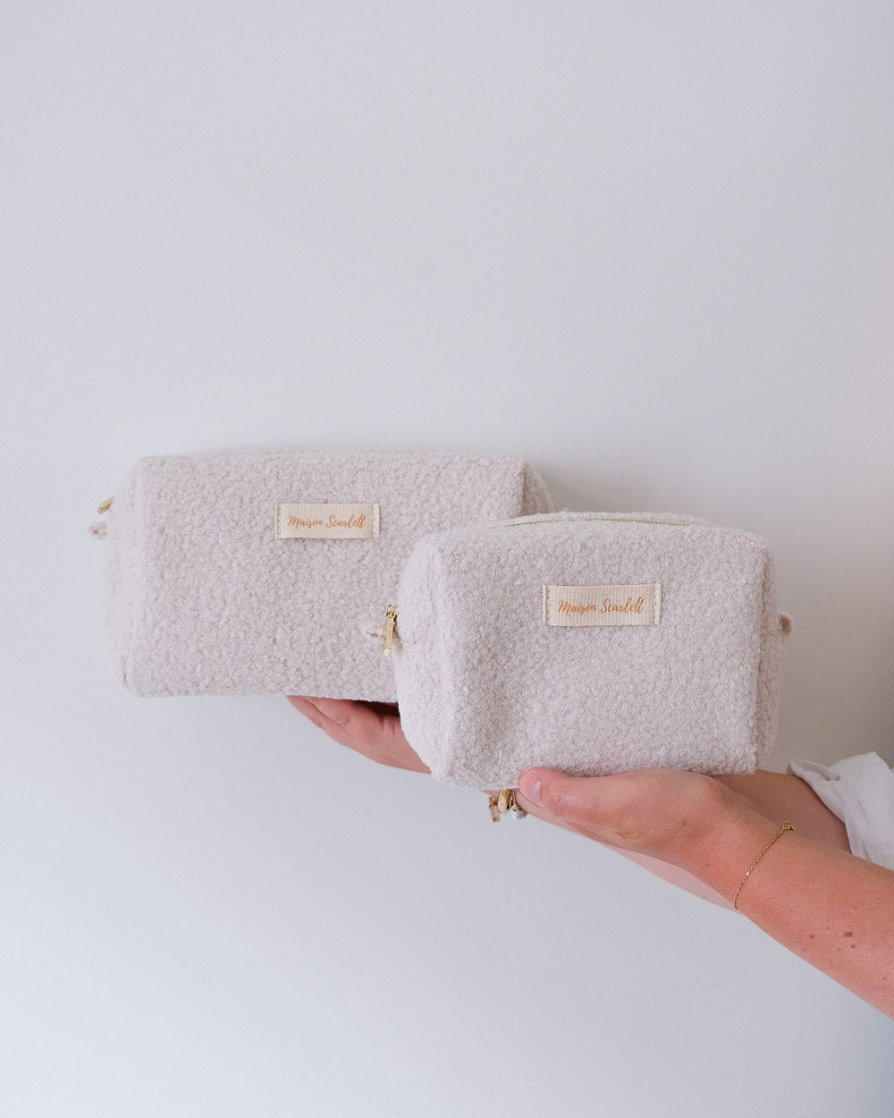 Kulturtasche Charlotte aus Teddyfell – Outlet